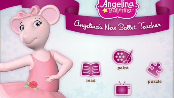 Angelina Ballerina's New Ballet Teacher App: Screenshot #1