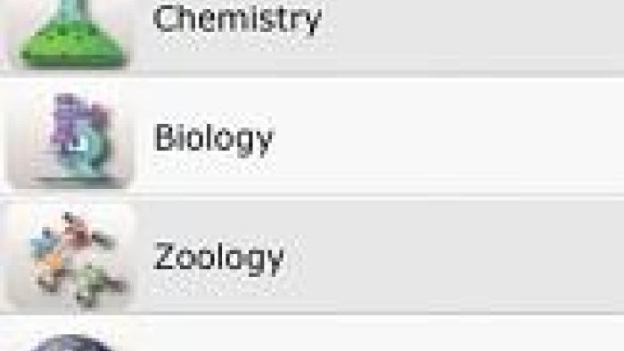 A Science Quiz App: Screenshot #1