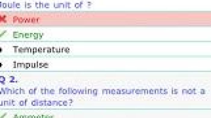 A Science Quiz App: Screenshot #3