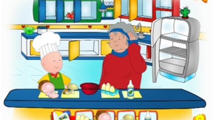 Caillou Let's Pretend App: Screenshot #1