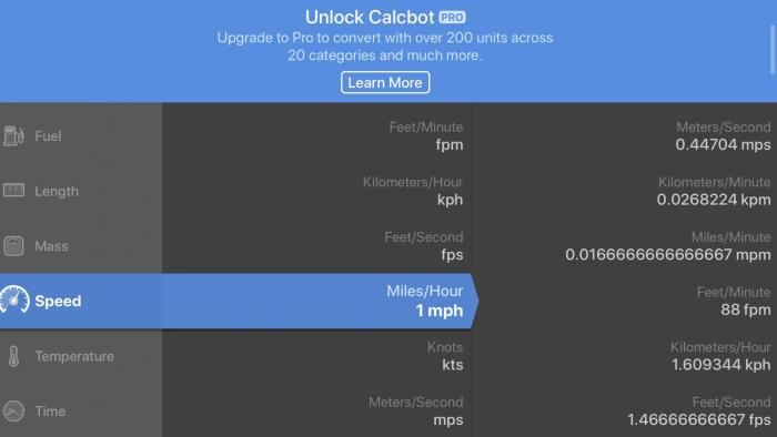 Calcobot 2 App; Screenshot 4