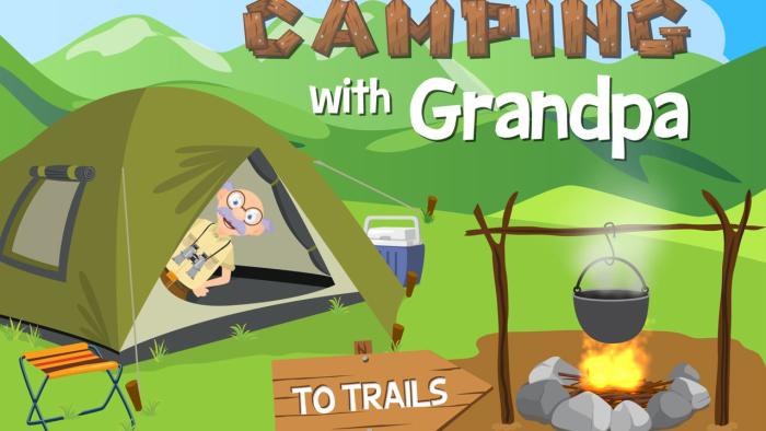Camping With Grandpa App Screenshot #1