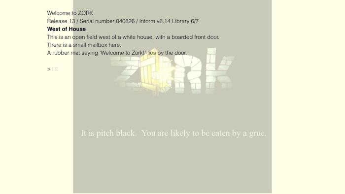 Frotz App: Screenshot #2