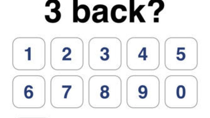 n-back App: Screenshot #3
