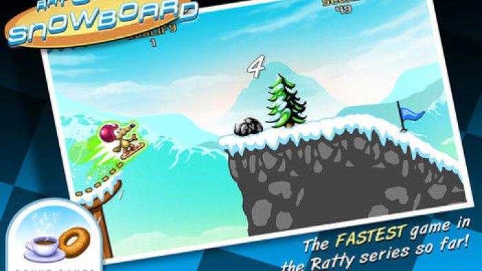 Rat On A Snowboard App: Screenshot #1