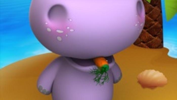Talking Baby Hippo for iPad App: Screenshot #1