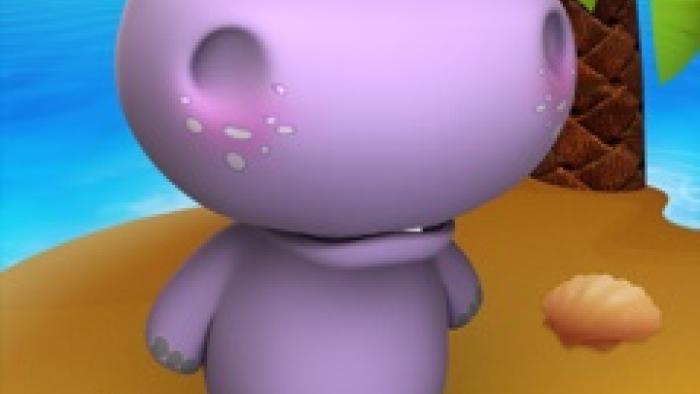 Talking Baby Hippo for iPad App: Screenshot #2