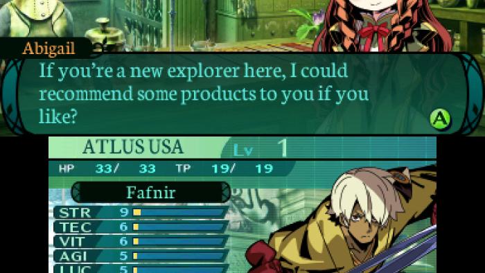 Etrian Odyssey 2 Untold: The Fafnir Knight Game: Screenshot #1
