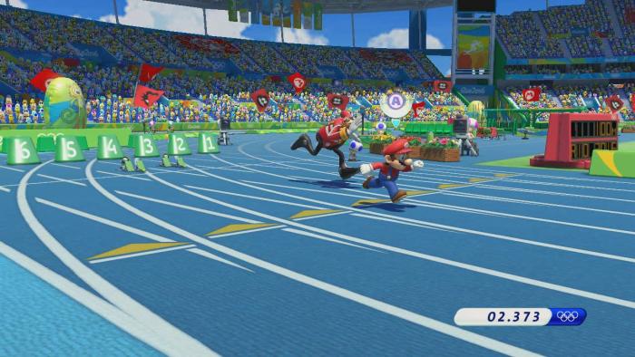 Race against the game's characters or with someone beside you on the same TV.