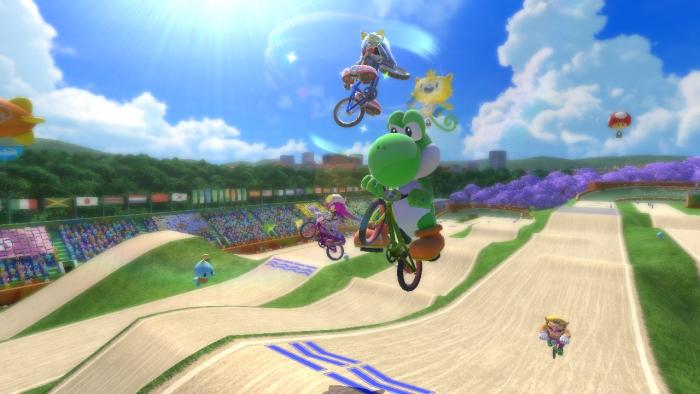 Engage in a 100m Relay race in 'Mario & Sonic at the Rio 2016 Olympic Games.