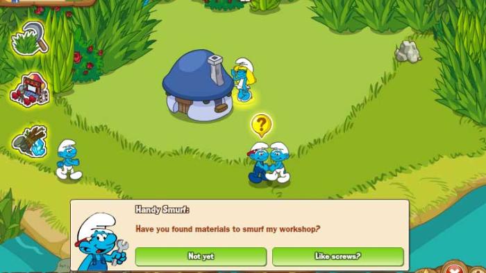 The Smurfs & Co Game: Screenshot #1