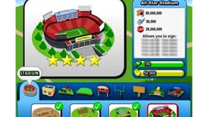 Title Town Football Game: Screenshot #1