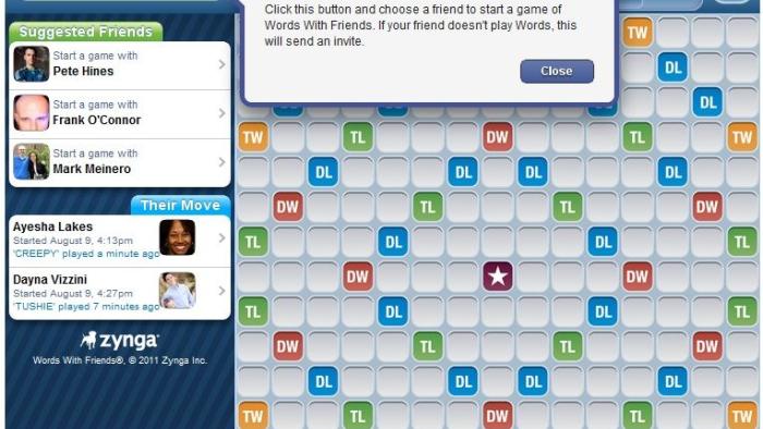Words With Friends Game: Screenshot #1