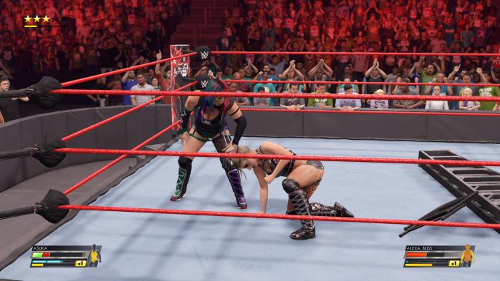 WWE 2K22 Asuka Alexa Bliss TLC match