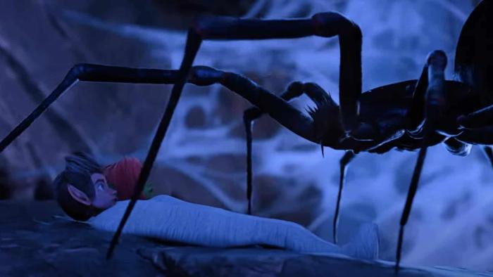 A Tooth Fairy Tale: An animated fairy hovers out of focus on front of a massive cavern covered in gold