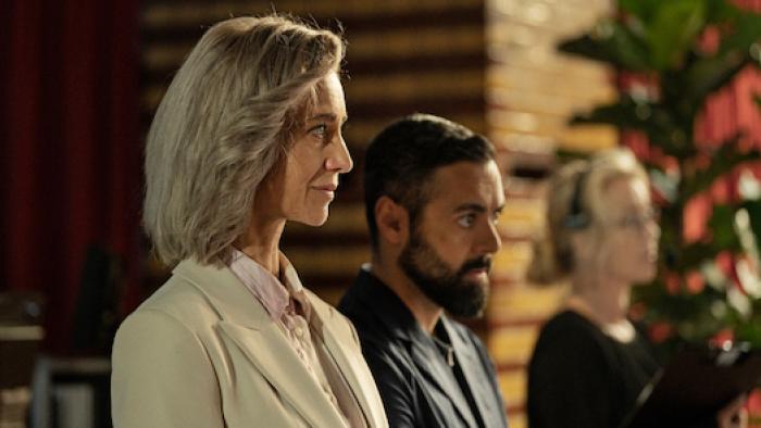 A Beautiful Life: Producers watch.
