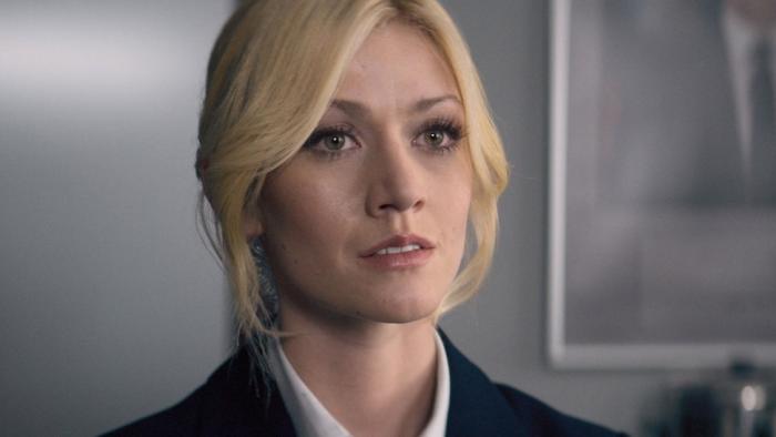 Air Force One Down Movie: Allison Miles (Katherine McNamara) in uniform