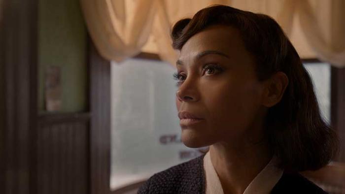 Amsterdam Movie: A close-up of Zoe Saldana