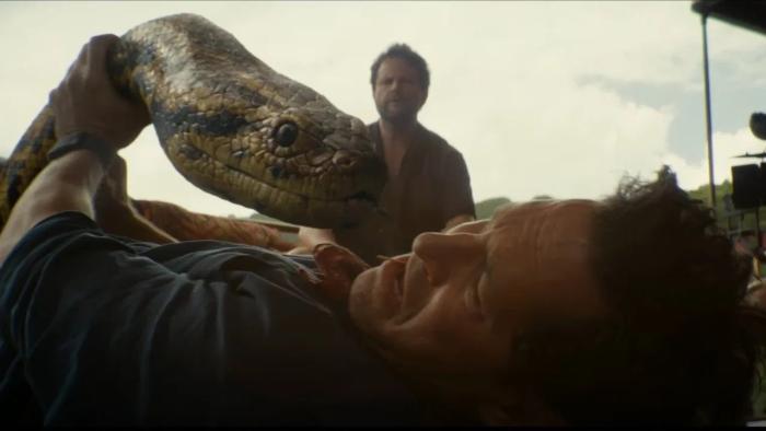 Anaconda movie: A snake threatens Paul Rudd