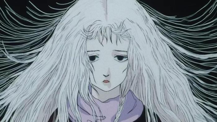 Angel's Egg movie: The Girl looks pensive