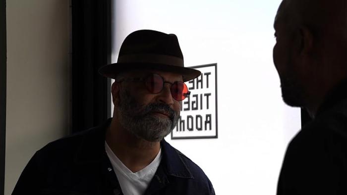 Atrabilious movie: Jeffrey Wright talks with Leon Addison Brown