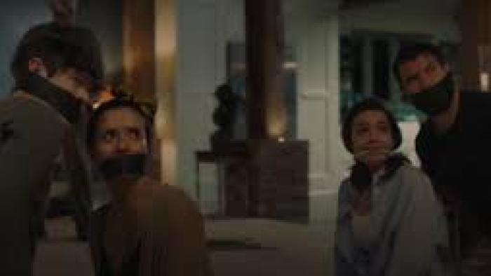 Barbarians movie: main cast gagged and bound 