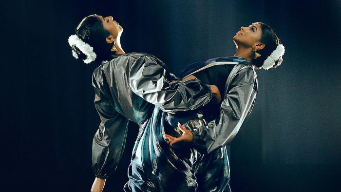Best of the Best: Maitreyi Ramakrishnan and Priyanka Kedia dancing in costume.