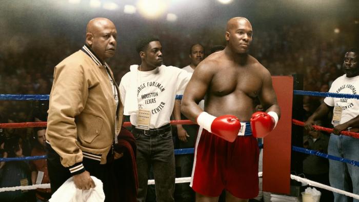 Big George Foreman Movie: Khris Davis as George Foreman and Forest Whitaker as his manager, Doc Broadus