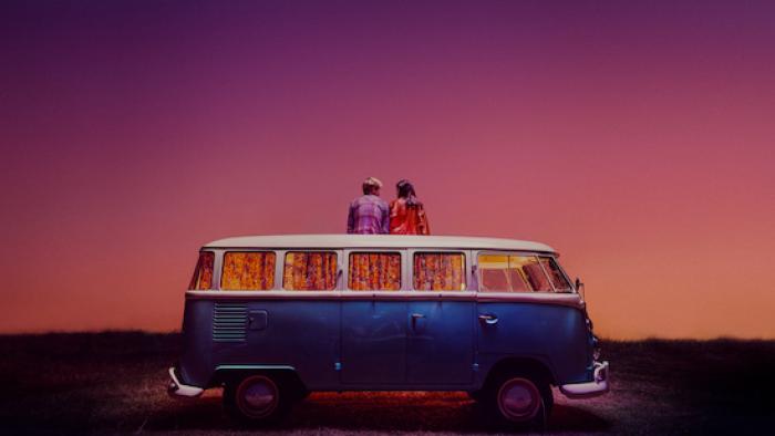 Boulevard: Eve Ryan and Mikel Niso on top of a van.
