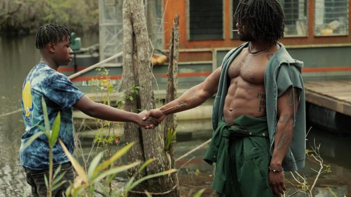 Bruiser: Jalyn Hall as Darious meets Porter, played by Trevante Rhodes.