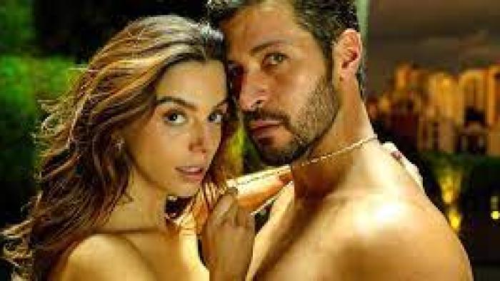 Burning Betrayal: Man and woman embracing