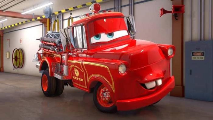 Cars Toon: Mater's Tall Tales Movie: Mater is firetruck