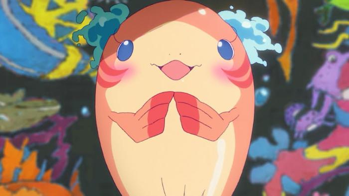 ChaO movie: Princess ChaO holds her flippers together in front of her