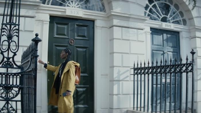 The Christophers: Michaela Coel ringing a doorbell