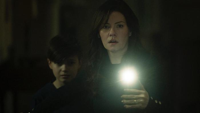 The Cellar: Elisha Cuthbert navigating in the dark