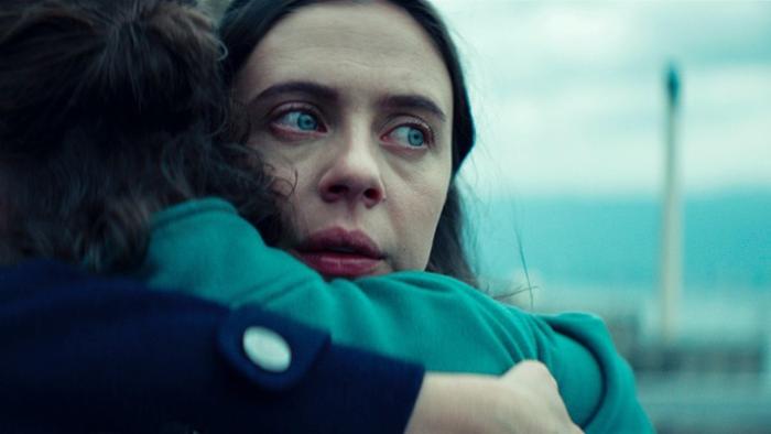 Cold Copy Movie: Bel Powley hugs Jacob Tremblay but looks suspicious