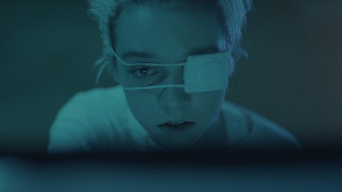 Come True Movie: Sarah with an eyepatch