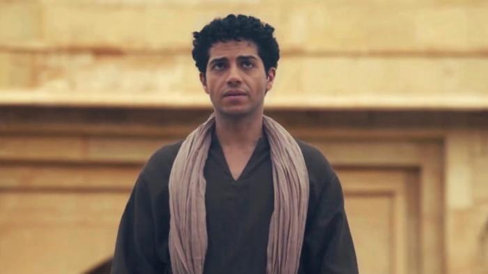 Daniel and the Fiery Furnace movie: Mena Massoud stands before the king's court