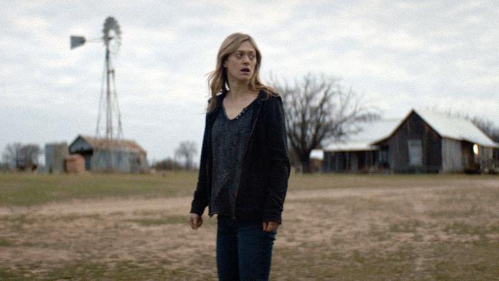 The Dark and the Wicked Movie: Louise in front of the farmhouse