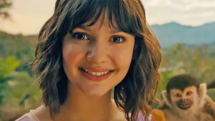 Dora and the Search for Sol Dorado: Dora looks at the camera.