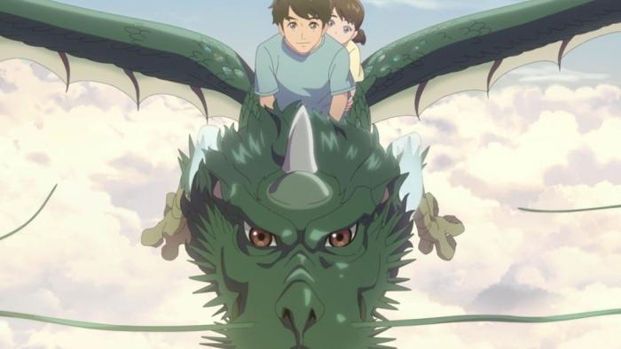 Dragon Heart: Adventures Beyond This World movie: Ryusuke and Tomomi ride on a dragon's back