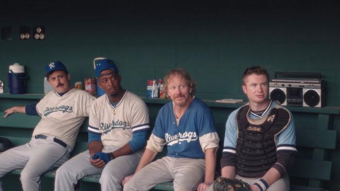 Eephus movie: The Riverdogs sit on the dugout bench