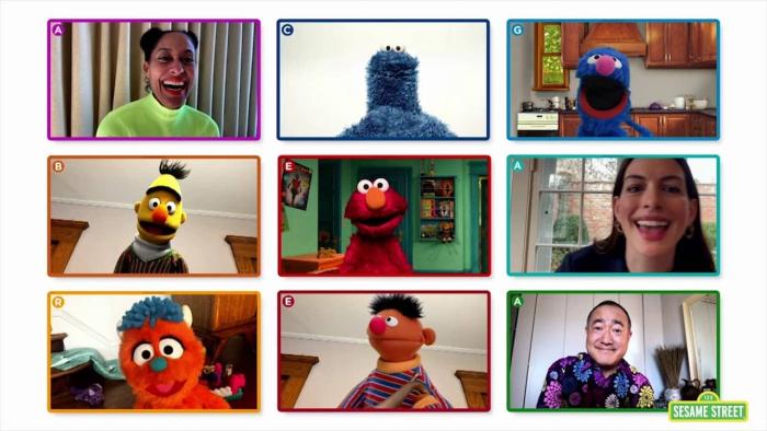 Elmo's Playdate TV Special: Elmo and friends singing together 