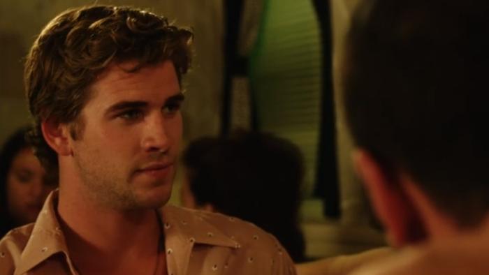 Empire State: Liam Hemsworth sits at table in diner