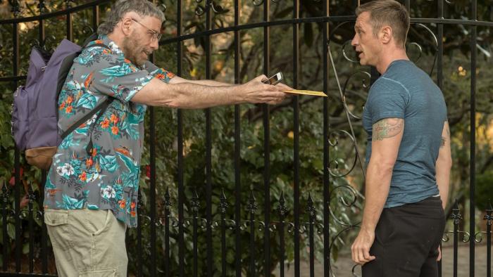 The Fanatic Movie: Moose tries to give a letter to Hunter Dunbar
