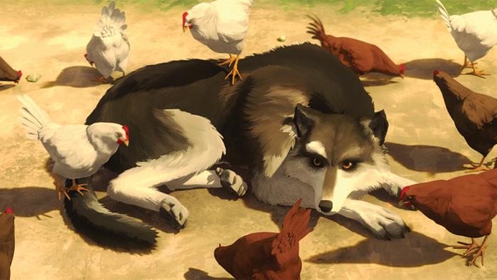 White Fang (2018) Movie: Chickens?