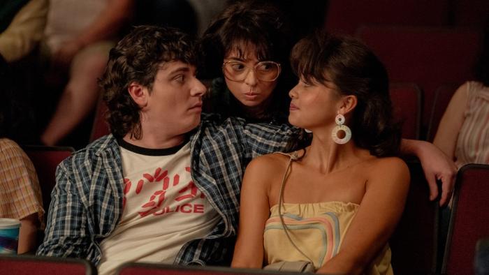 The 4:30 Movie: In the movie theater, Brian and Melody are interrupted by Melody's mom (Kate Micucci)