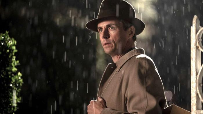 Freud's Last Session Movie: Matthew Goode, as C.S. Lewis, looks forlorn in the rain
