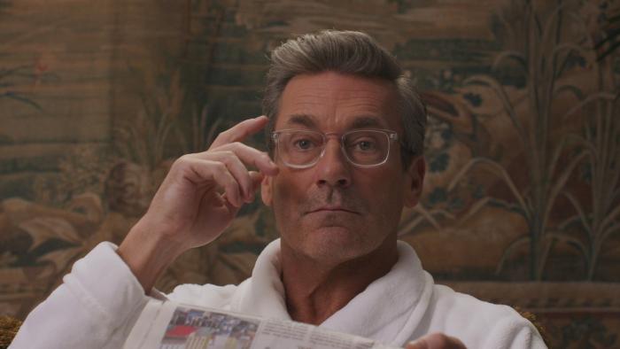 Gail Daughtry and the Celebrity Sex Pass Movie: Jon Hamm adjusts his glasses