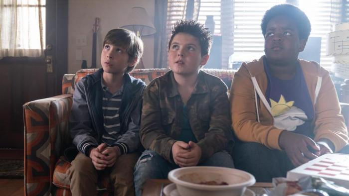 Good Boys Movie: Max, Thor, and Lucas on the couch